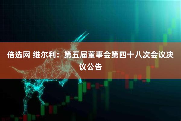 倍选网 维尔利：第五届董事会第四十八次会议决议公告