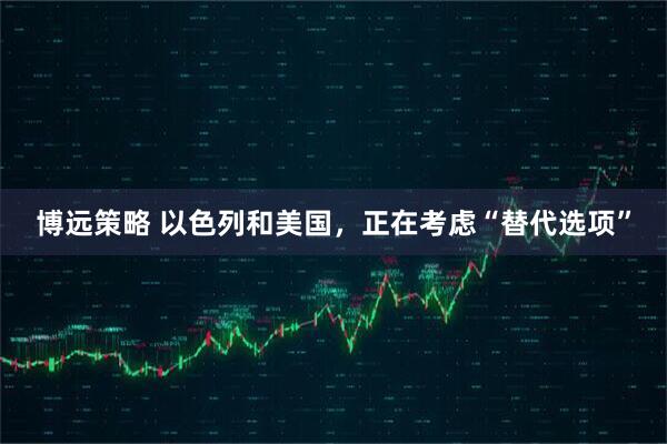 博远策略 以色列和美国，正在考虑“替代选项”